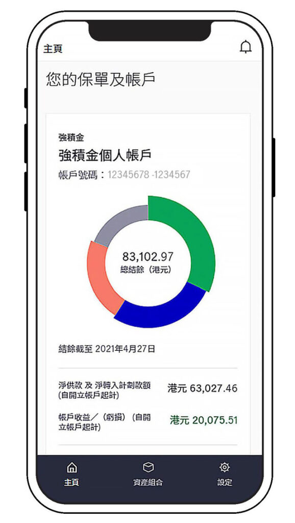 宏利剛於今年5月更新流動應用程式,成員更可透過手機轉換基金及更改投資指示,又可接收推送通知來提示成員登入查詢每月帳戶結餘,管理強積金帳戶盡在一掌之握。