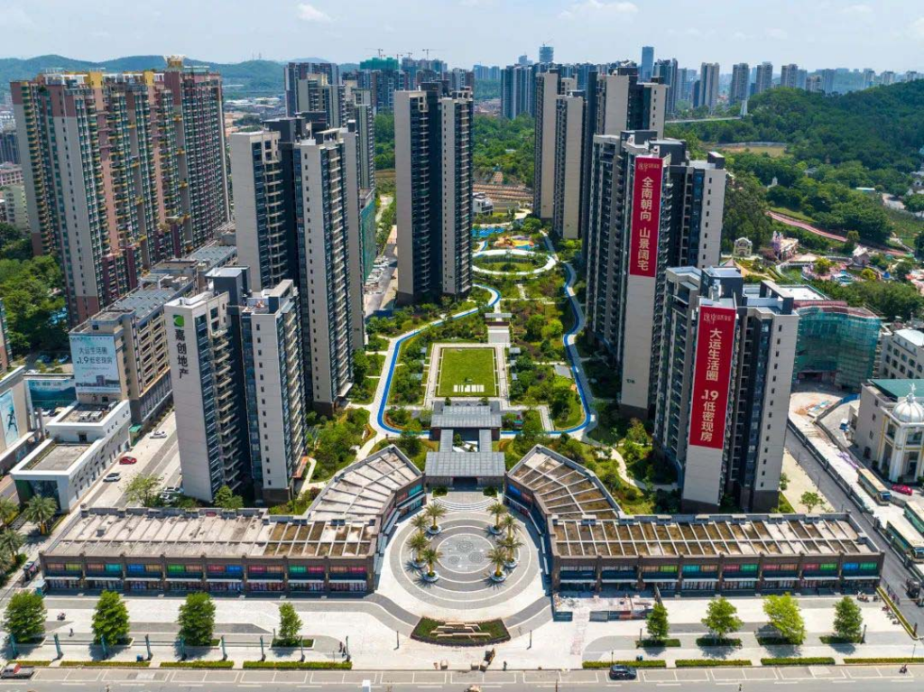 資料圖片:嘉創地產旗下位於東莞鳳崗的住宅物業 嘉輝豪庭。